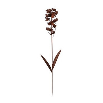 Metal Blomst 95 cm rust på stilk